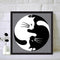 Eight Diagrams Cat Oil Paint By Numbers Kits Canvas DIY Wall Art Craft Coloring