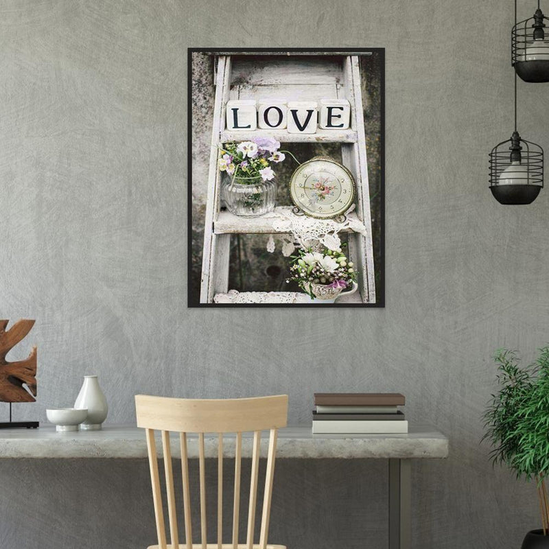 5D DIY Full Drill Diamond Painting LOVE Cross Stitch Embroidery Craft Rhinestone