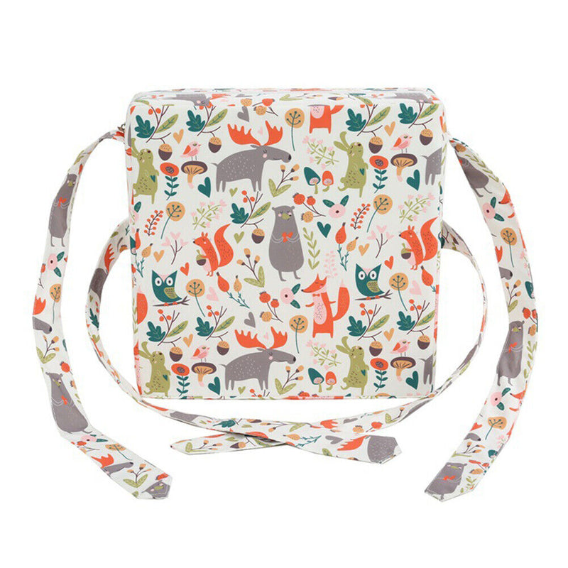 Removable Kids Chair Lifting Cushion Increased Seat Booster (Forest White) Newly