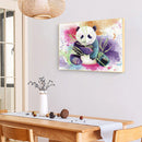 Panda Full Round Diamond Painting DIY Wall Decor Rhinestone Art Crafts Ink Color