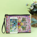 DIY Colorful Special Shaped Diamond Painting Wristlet Clutch Zipper Wallet Newly