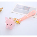 creative crystal female bag ornament bulldog Decorative Hooks key chain Puppy