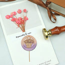 Flower Basket Retro Wax Seal Stamp Head Fire Paint for Wedding Card Making Decor
