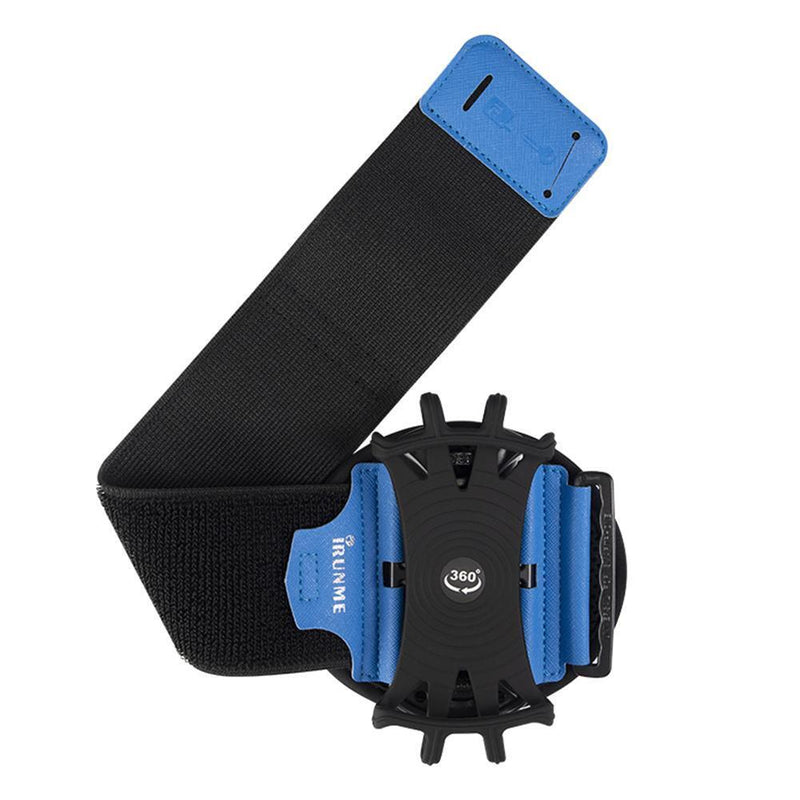 Outdoor Sport Phone Wrist Holder Removable Rotating Phone Armband (Black)