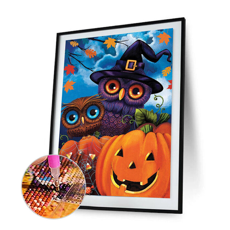#A 5D DIY Diamond Painting Kits Full Round Drill Halloween Mosaic Picture (Y637)