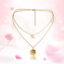 Fashion Jewelry Portrait Butterfly Pendant Female Double Layer Necklace Choker
