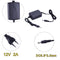 AC to DC Power Adapter 12V 2A Dual Cable Converter Universal 5.5x2.1-2.5mm