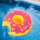 #A Swimming Pool Drink Cup Holder Inflatable Donut Floating Beverage Coasters To