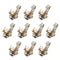 6.35mm 1/4''inch Mono Audio Socket Jack Female Connector Plug Panel 10Pack