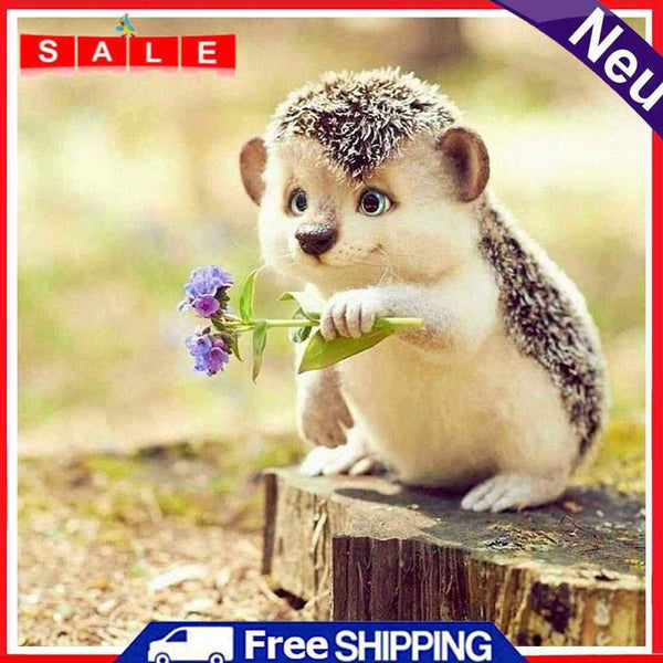 5D DIY Full Drill Diamond Painting Hedgehog Cross Stitch Embroidery Decor Craft