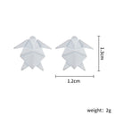 Fashion Women Geometric Folden Ear Stud Creative Earrings Casual Jewelry