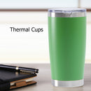 Thermal Car Cup Stainless Tea Coffee Vacuum Insulated Bottle (Fruit Green) Newly