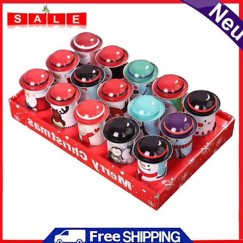 Christmas Large Capacity Candy Tin Box Iron Storage Can Children Gift Boxes