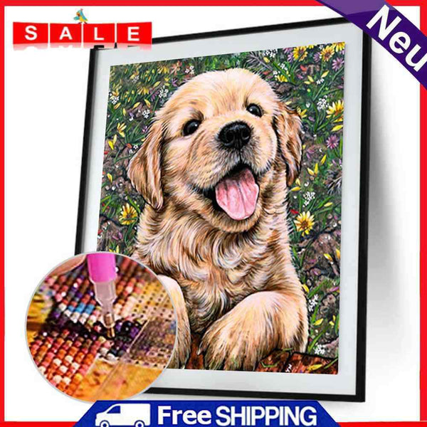 Dog 5D Diamond Painting Embroidery DIY Crafts Cross Stitch Home Decor Gift
