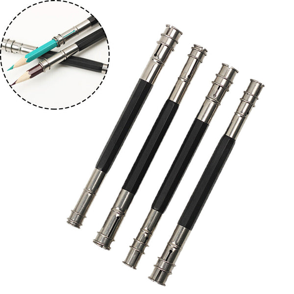 Writing Useful Adjustable Pen Holder Pencil Extender Dual Head Art Write Tool