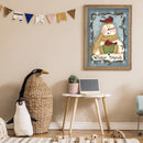 5D DIY Full Round Drill Diamond Painting Kit Cartoon Snowman Wall Art Craft G