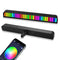 Voice-Activated Pickup Rhythm Lights RGB Stick Music Level Light (Black)
