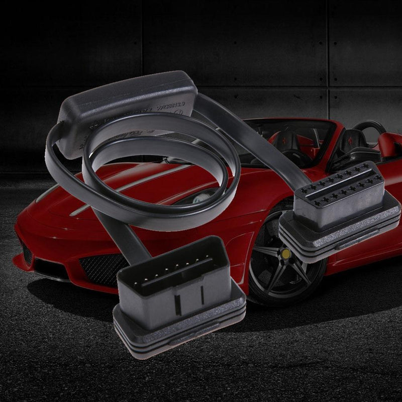 16 Pin Flat OBD 2 Car ELM327 Extension Cable with Switch Adapter Male