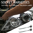 2pcs Car Halogen Lamp Headlight Socket Harness Connector Plug Adapter Wire Newly