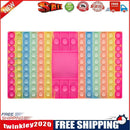 Push Bubble Fidget Toys Chessboard Relief Stress Toys Rainbow Dark Pink