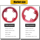 VXM 104BCD 40T/42T MTB Bike Narrow Wide Chainring Single Speed (Red 40T)