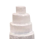 Selenite Tower Lamp Quartz Crystal Ornaments Craft Reiki Healing Home Decor