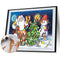 Santa Oil Paint By Numbers Drawing DIY Coloring Picture Hand Painted Wall Arts
