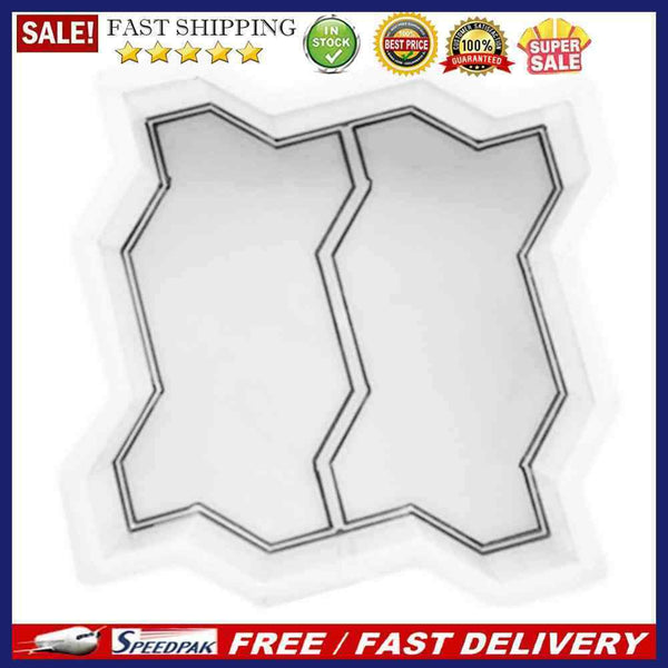 DIY 8-Shaped Courtyard Garden Concrete Brick Mold Paving Propylene Pavement M