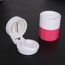Medicine Cracker Cutter Grinding Pill Box Cutting Tablets Box(Red)