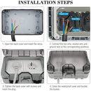 Outdoor IP66 Waterproof EU Plug USB Charging Weatherproof Electrical Socket