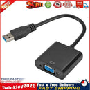 USB 3.0 to VGA Video Display Adapter 1080P Multi-Display Converter (Black) Newly