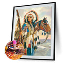 Diamond Painting Indians 5D Full Round Diamond Mosaic Home