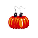 Hanging Pumpkin Earring Pendant Drop Dangler Female Women Jewelry Halloween Gift