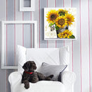 5D DIY Diamond Painting Kits Full Round Drill Sunflower Bouquet Mosaic Pict