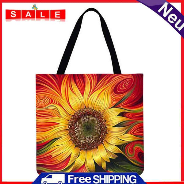 Motingdi Women's Sunflower Shopping Bag Large Capacity 40x