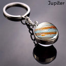 Solar System Metal Pendant Galaxy Nebula Earth Saturn Double-sided Glass Ball