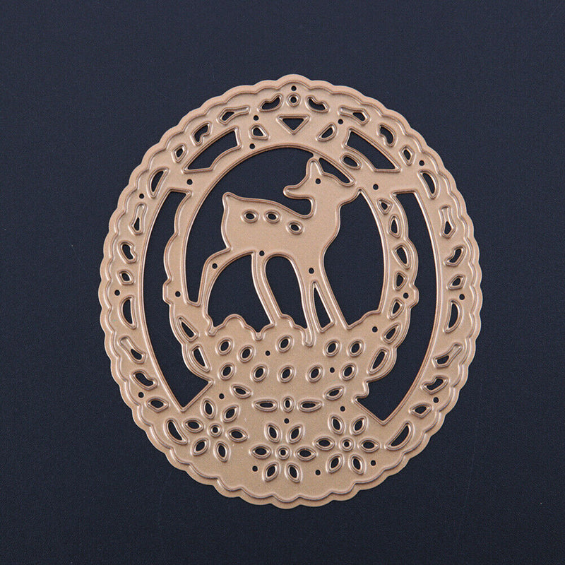 Deer Egg Metal Cutting Dies Stencils Xmas Party Craft Scrapbooking Card-140