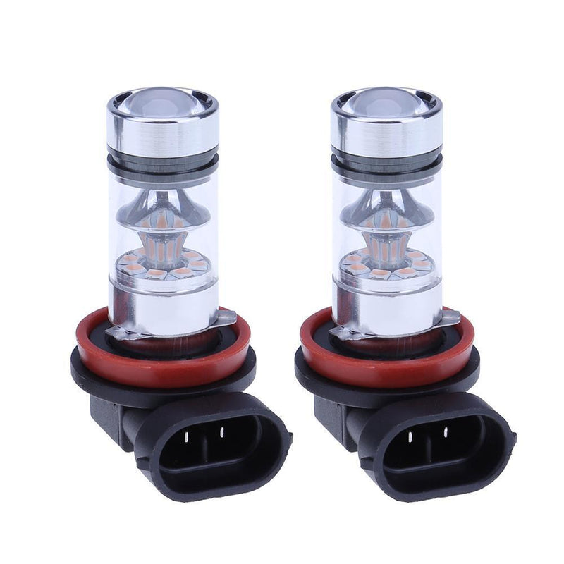 2pcs 100W DC 12V-28V H8/H11 20SMD Car Fog Lights Auto Daytime Running Lights