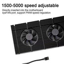 GPU Backplane Radiator for RTX 3090 3080 (Laird 700 Set 1mm Thermal Pad) Newly