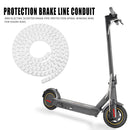 Electric Scooter Brake Pipe Protector Spiral Winding Wire for M365 (White) Newly