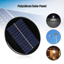 6V 0.8W Round Epoxy Polysilicon Solar Panel Module 24 Solar Cells 100mm Diameter