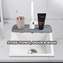 #A Splash Guard Drain Silicone Mat Draining Pads Countertop Protectors Drain Pad
