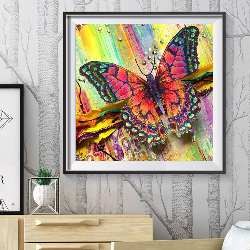 5D Kit Rhinestone Pictures DIY Butterfly Full Round Drill Diamond Painting