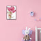 2 Strands Mouse with Flowers Partial Embroidery Stamped Cross Stitch Home Decor