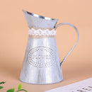 Office Decor Iron Sheet Home Vases Watering Can Flower Bucket Embossed Wrought