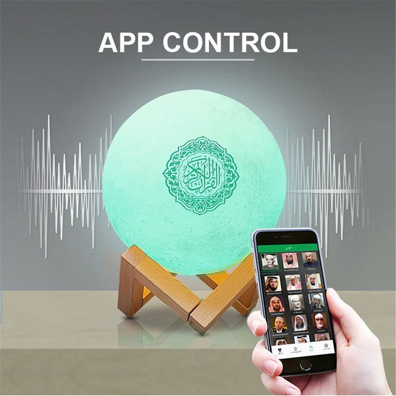 Wireless Night Light Home Prayer Lamp Moon Speaker Light Quran Eid al-Fitr