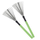 #A 2pcs Percussion Drum Sticks Metal Wire Drum Brushes Musical Instrument Parts