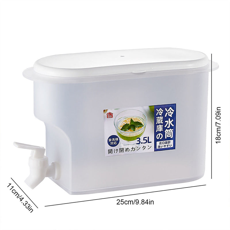 Drink Dispenser with Spigot 3.5L Water Container Beverage Dispenser (B) Newly