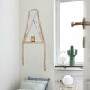 Wood Bead Garland Farmhouse Home Decor Rustic Country Holiday Christmas M7S0