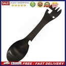 Stainless Steel Tableware Bottle Opener Outdoor Camping Picnic Spork Fork Spoon